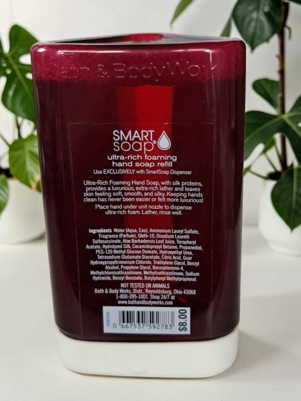 Bath Body Works Hand Smartsoap Refill 8.75 Fl Oz Black Cherry Merlot